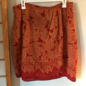 Cute orange paisley skirt